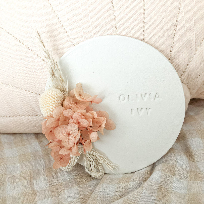 Blossom Birth Name Plaques &amp; Name Wall Signs