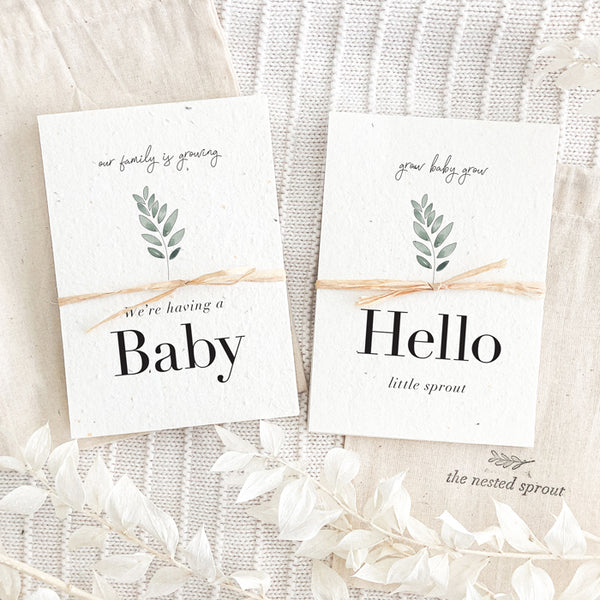 Plantable Baby Milestone Cards ~ Grow