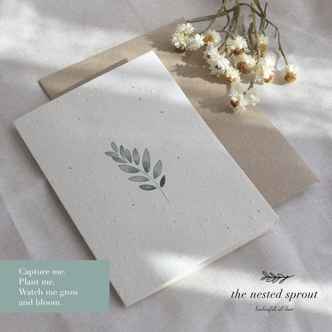Grow ~ Plantable Greeting Card