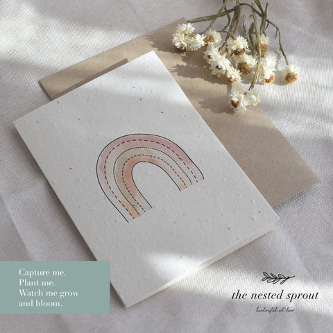 Rainbow Plantable Greeting Card