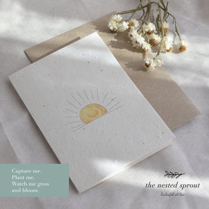 Sun ~ Plantable Greeting Card