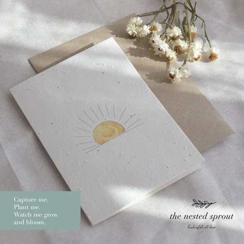 Sun ~ Plantable Greeting Card